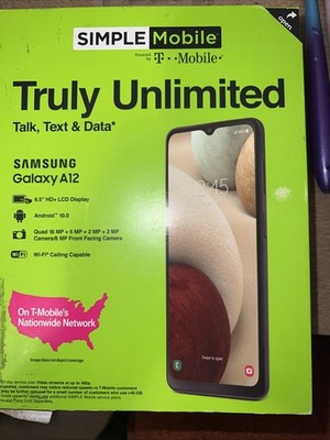 Simple Mobile Samsung Galaxy A12, 32GB, 