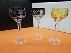 3 Vintage Mid-20th Century Nachtmann Hock Wine Glasses — photo 2