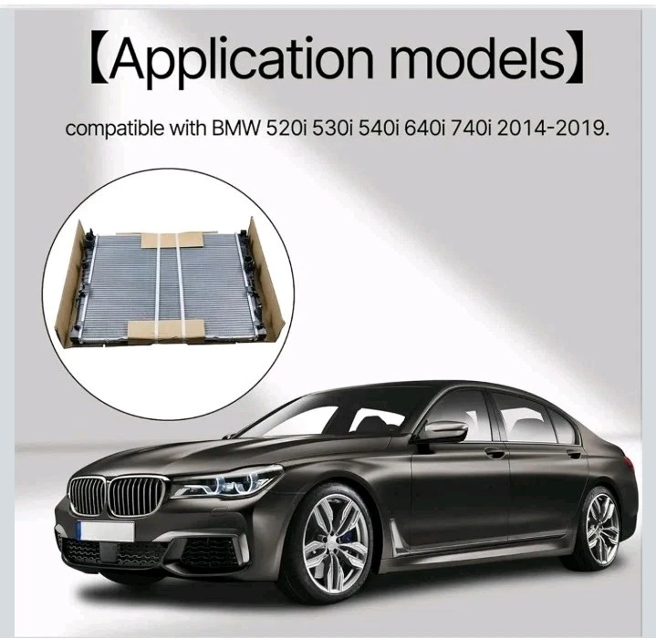 17118576997 17118476010 Radiador Lado Derecho compatible con BMW 540i 540i-xDrive Foto 2 de 4