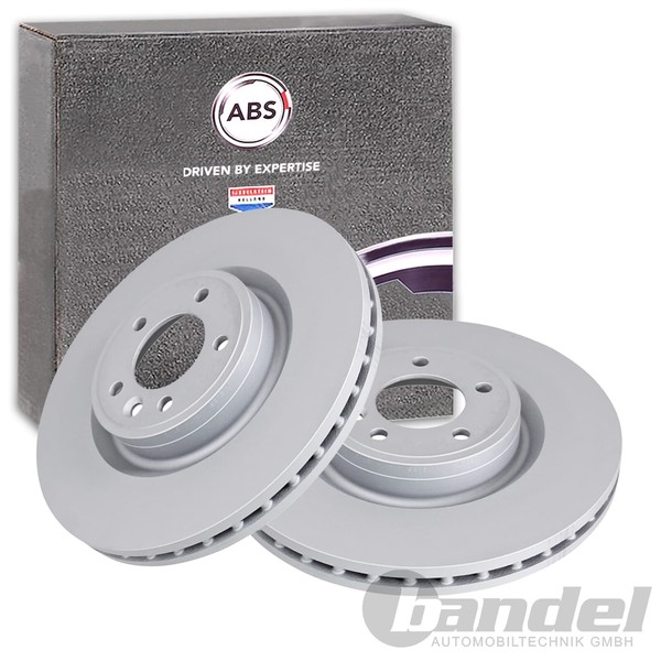 2X A.B.S. Bremsscheiben 363Mm Vorne Passend FüR Land Rover Discovery Range-image
