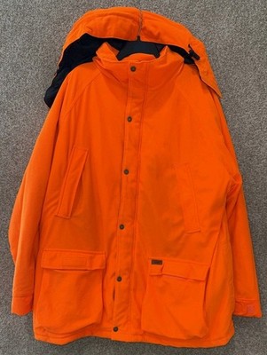 Woolrich Blaze Orange Hunting Hooded Insulated Parka Coat Jacket