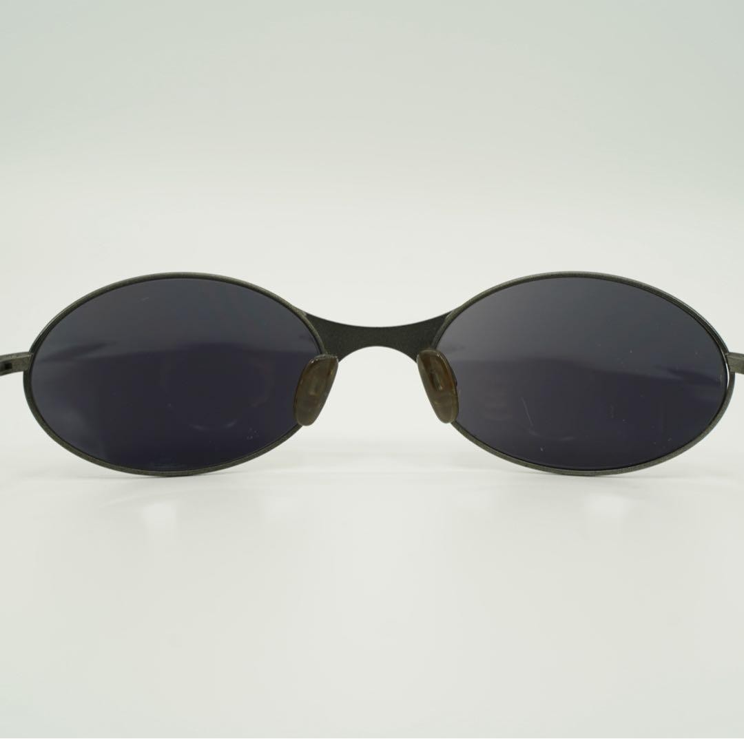 1990s-00s OAKLEY E-WIRE Metal Black Frame Sunglasses … - Gem
