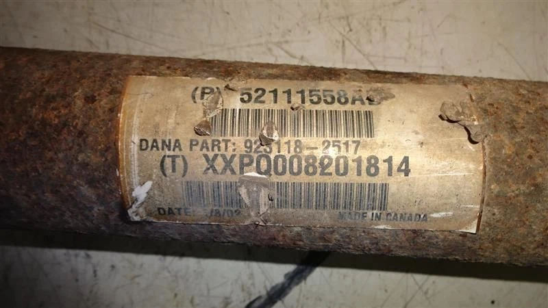 REAR DRIVE SHAFT 4WD 3.7L AUTOMATIC 45RFE TRANSMISSION FITS 02-03 LIBERTY 621044 Foto 4 de 4