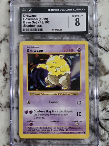 Drowzee (Shadowless) graded CGC 8 for sale on eBay