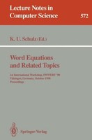 Word Equations And Related Topics Klaus U. Schulz