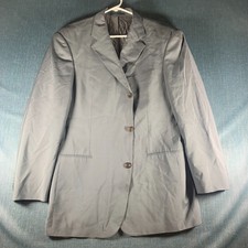 Hugo Boss Men's Blazer Size 52 Gray Wool Suit Jacket Lanificio F.lli Cerruti