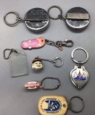Lot Of Vintage Key Fobs Key Baks Belt Loop Advertising