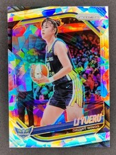 2025 Panini WNBA Prizm LI YUERU Silver Ice Prizm #28 Dallas Wings (C)