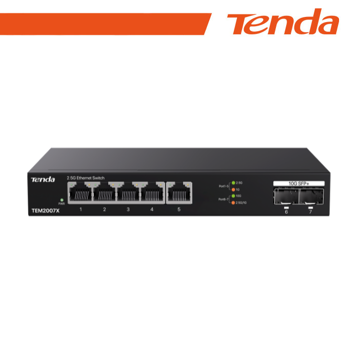Tenda Nero Tem2007x Switch Ethernet 2.5 Gigabit 5 (5 Porte), Switch Di Rete, - Immagine 3
