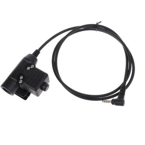 For VX-1R 3R 5R VX160 FT60R VX-3R VX-5R FT1DR Headset Adapter U94 PTT Cable-Plug