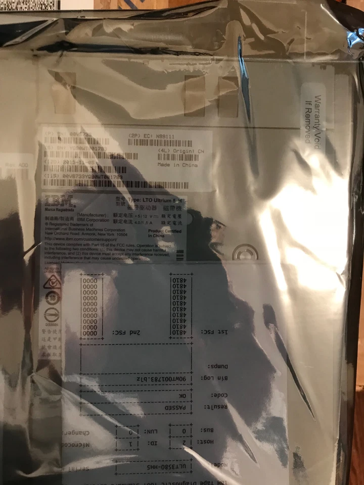IBM Ultrium5 LTO5 FC HH 00V6733 46X6075 46X2684 46X9553 3573-8248 TS3100 3200 - Image 2 of 2