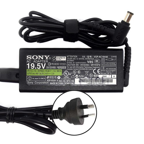 Sony 19.5V 3.3A ADAPTATEUR AC VGP-AC19V43 VGP-AC19V49 PA-1650-88SY SVF152A1WL - Photo 6/7