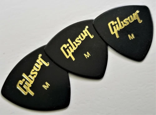 Gibson Medium 346 triangular shape Guitar Picks .73 mm 3 Picks