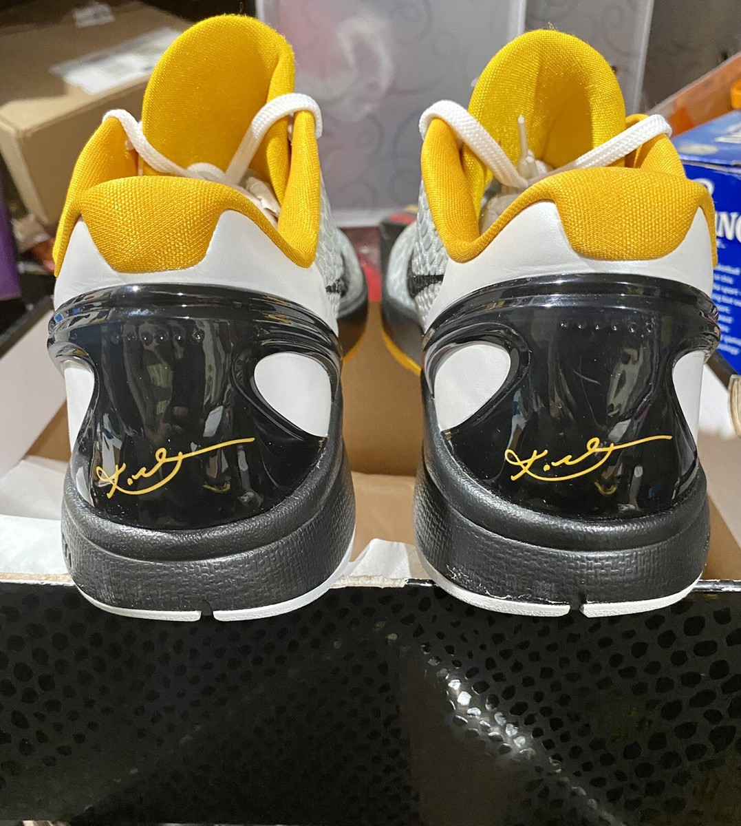 NEW 2011 Nike Zoom Kobe VI 6 Del Sol White Yellow Steelers Size 10