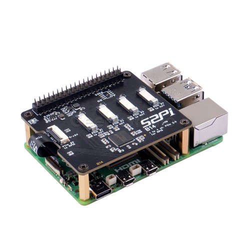 SOMBRERO PCIe B14 Quad FPC para Raspberry Pi 5 con capacidad de cadena en margarita - Imagen 7 de 10