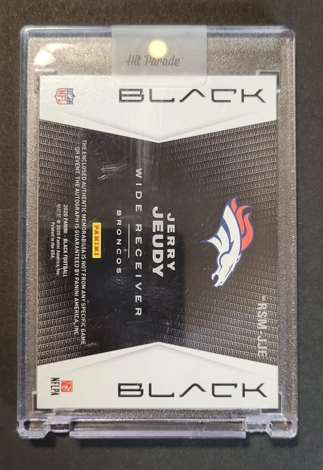 2020 Panini Black Jerry Jeudy Rookie RC  RPA /50 #RSM-JJE  - Image 2 of 2