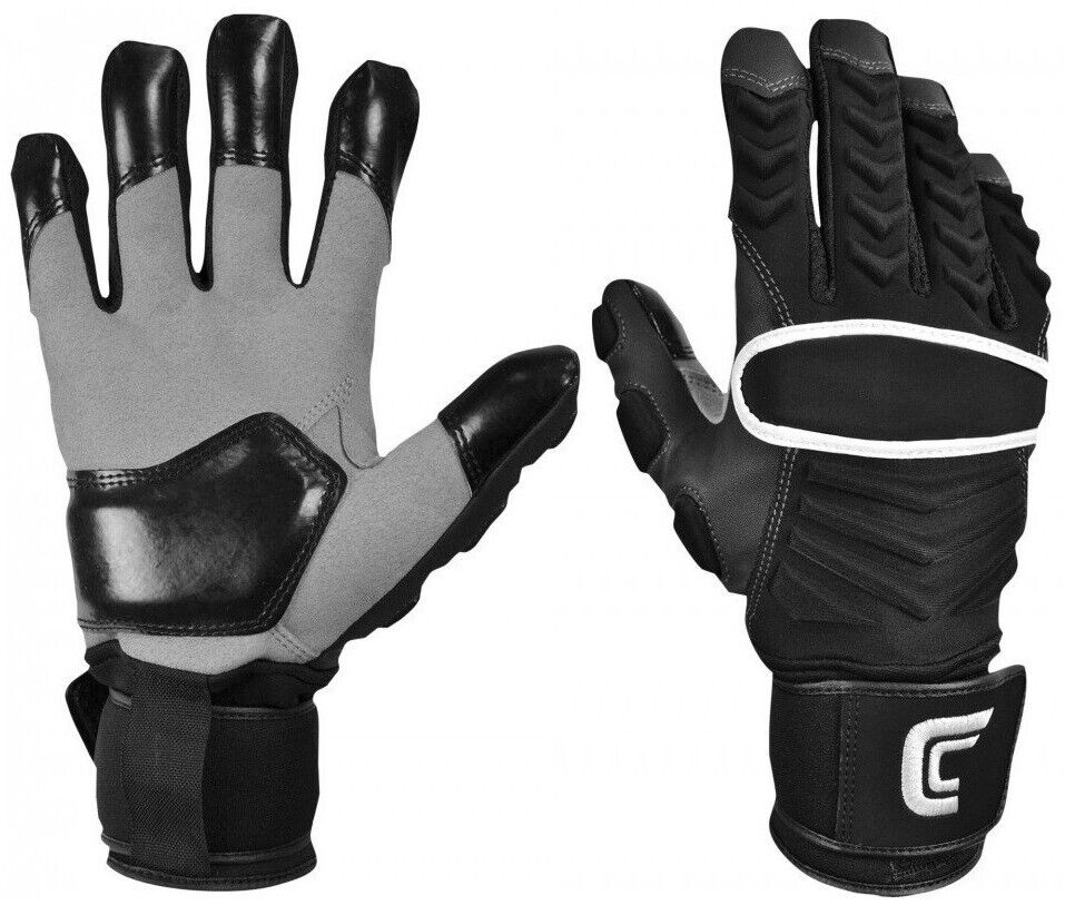 Cutters The Reinforcer Gloves, Football Handschuhe, schwarz, OL, DL, Gr. M