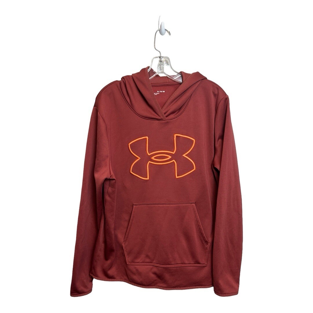 Under Armour XL Fleece Pullover Hoodie with Pockets in Cinna Red