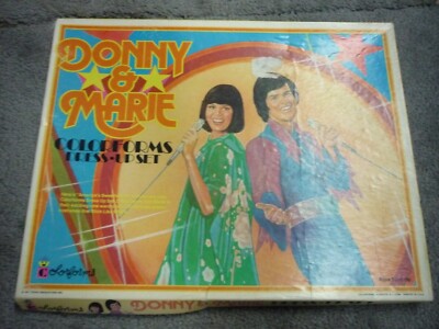 Donny & Marie Osmond Dress-Up Set Colorforms Rare Donny and Marie
