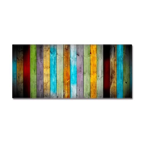 3D Holzmaserung langer Teppich rutschfeste Küchenmatte Fußmatte Flur dekorativer Teppich - Bild 13 von 18