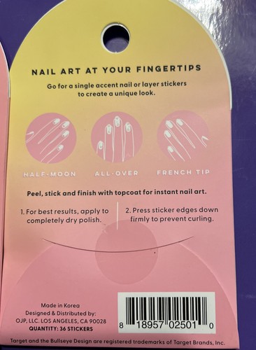 Stoney Clover Lane x Target Olive & June Nail Art 36 Aufkleber Menge 2 Brandneu - Bild 10 von 12
