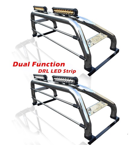 Überrollbügel + bündige LEDs + Bremslicht + LED Leisten passend für Ford Ranger 2016-2023 4x4 - Bild 1 von 8