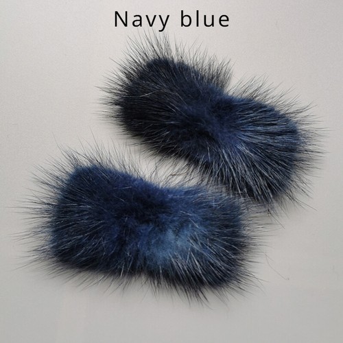 1 Pair Mink Fur Shoe Clips Fluffy Ornament Detachable Heels Boots Chic Charm - Imagen 5 de 25