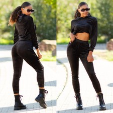 Casual Nicki Loungewear Freizeit Anzug mit Kapuze