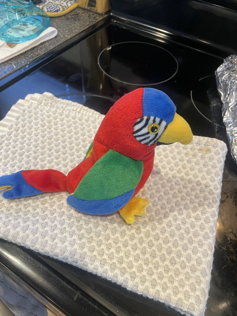 Ty Beanie Baby Jabber The Parrot 310 Tush Stamp With Errors