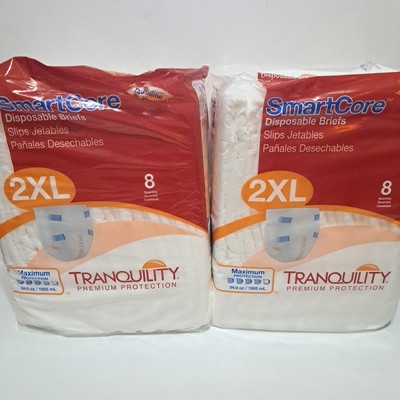 16 Count Tranquility SmartCore Disposable Incontinence Brief 2XL Breathable