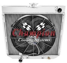 1967 - 1970 Ford Mustang 3 Row Dr Alumimum Radiator 1 X 16 Fan Combo 1967 - 1970 Ford Mustang 3 Row Dr Alumimum Radiator 1 X 16 Fan Combo