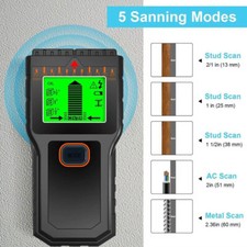 5 in 1 Wall Scanner Finder Cable Detector Electricity Wood Metal Locator LCD
