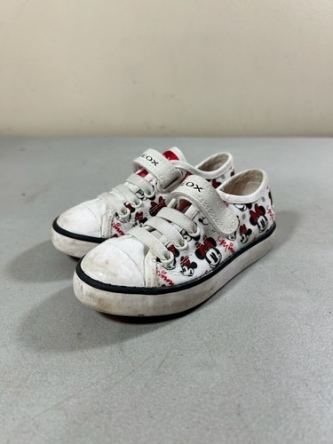 Geox Respira kid's white hook & loop minnie mouse sneakers Toddler Size 8.5 - Picture 2 of 3
