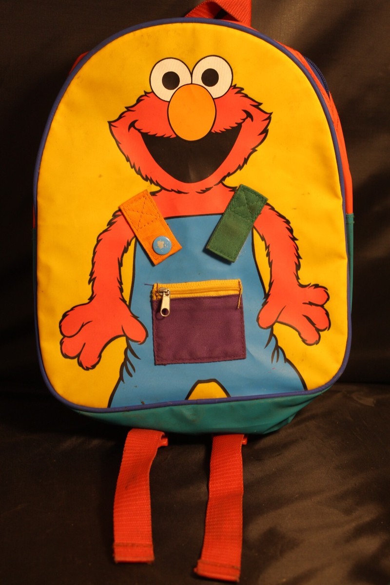 Vintage Sesame Street Kids Backpack Romar Intl. Henson's Elmo | eBay