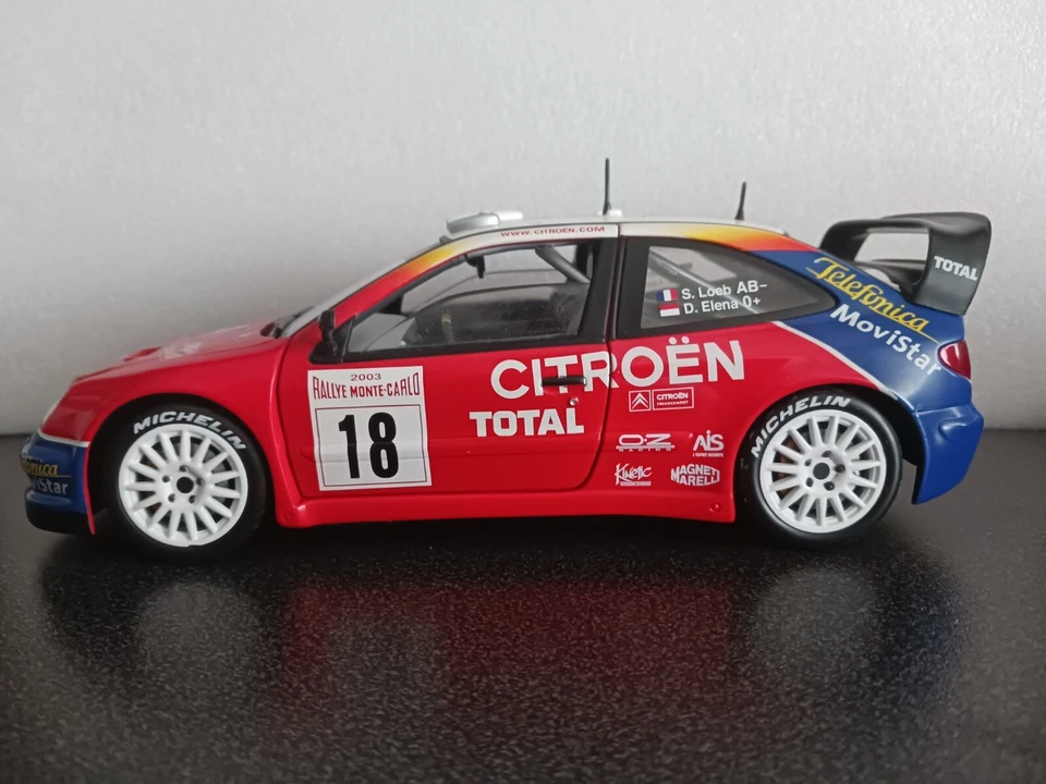 Miniature de rallye - Citroën Xsara WRC- 1/18 - Sébastien Loeb Red bull - Photo 4/4