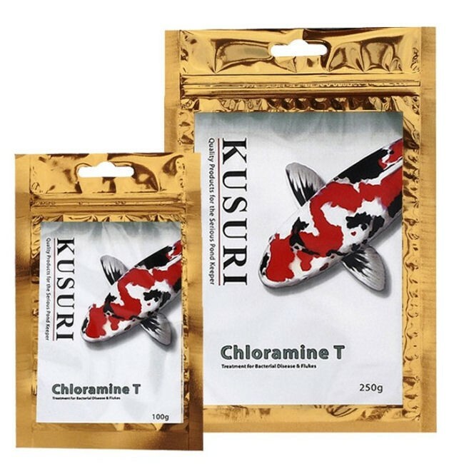 Kusuri Chloramine T 100g and 250g Garden Pond Bacterial Parasite
