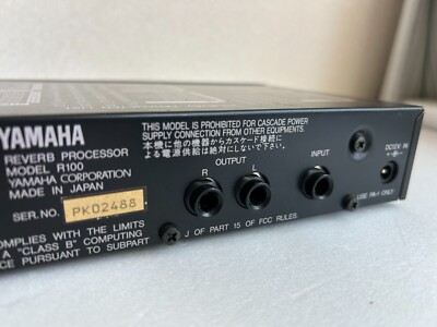 YAMAHA R100 Reverb Processor Vintage Tested Working