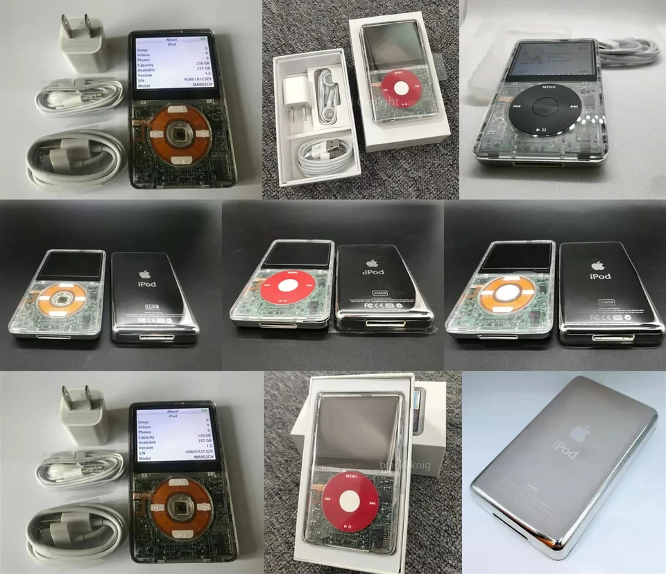 New Apple iPod Classic Video Gen 5th 5.5 256GB/512GB/1TB Clear SSD MP3 Players - Image 2 of 4