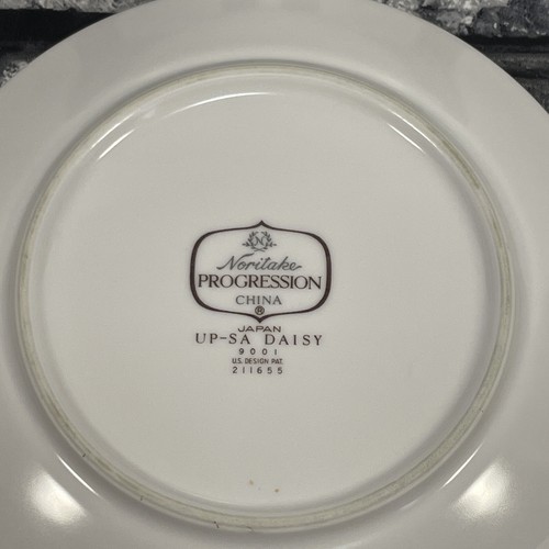 Noritake Progression Up Sa Daisy Bread Plates Blue Daisy Set of 2 Japan 6 1/4" - Picture 5 of 6