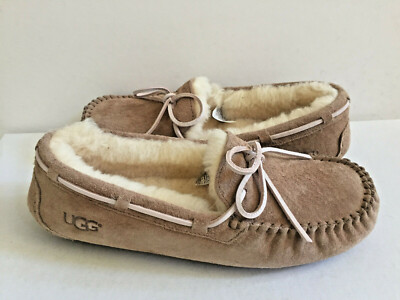 UGG DAKOTA TOBACCO FULLY LINED SHEARLING FUR SLIPPERS US 11 / EU