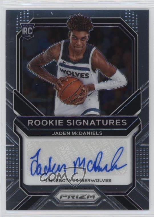 2020-21 Panini Prizm Rookie Signatures Jaden McDaniels #RS-JMD Rookie Auto RC
