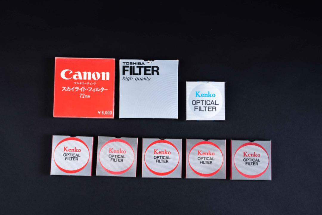 Set of 8 lens filters Canon Kenko ToshiBA Camera Accessories