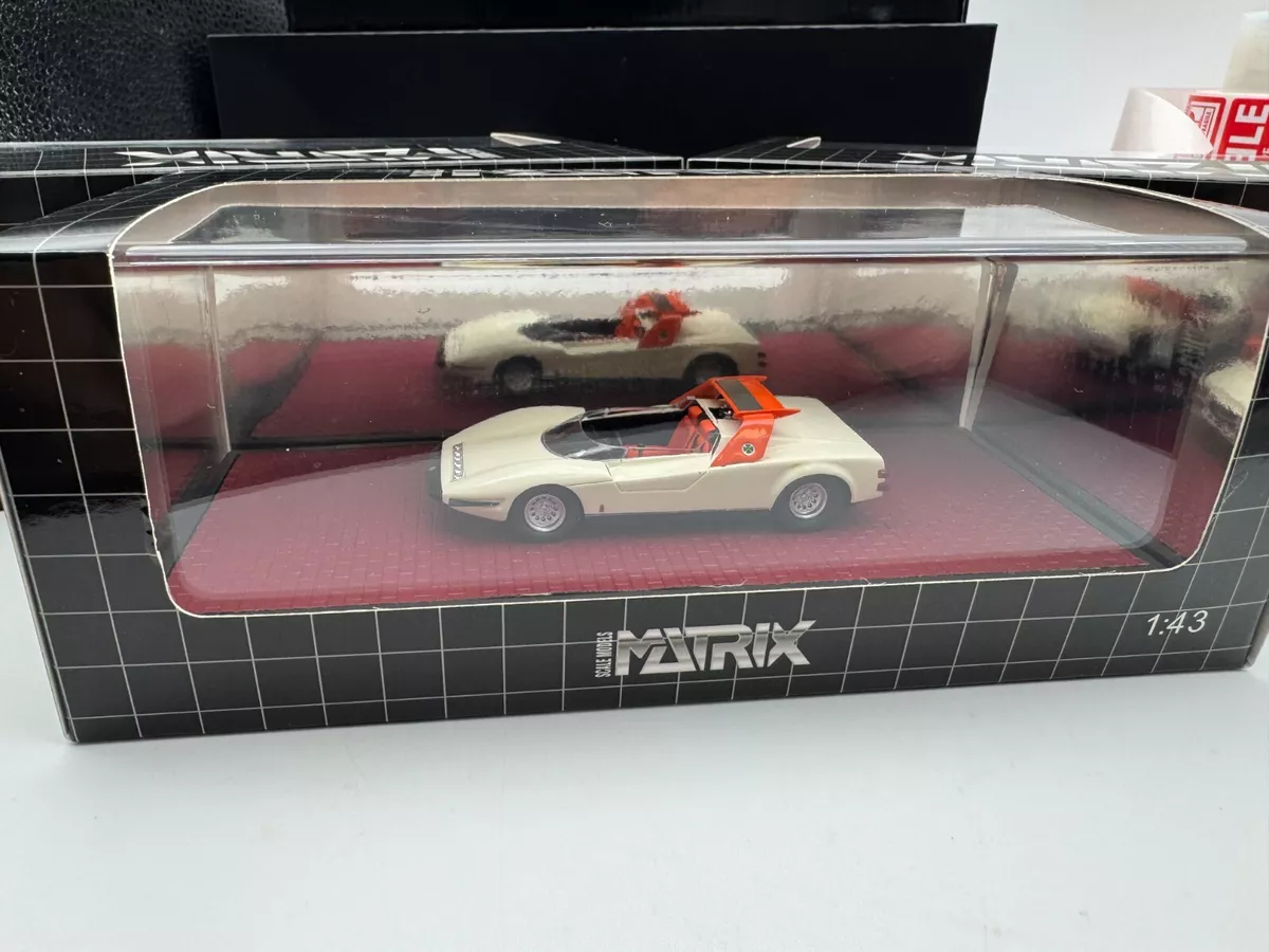 Matrix 1/43 Alfa Romeo P33 Roadster Pininfarina 1968 White