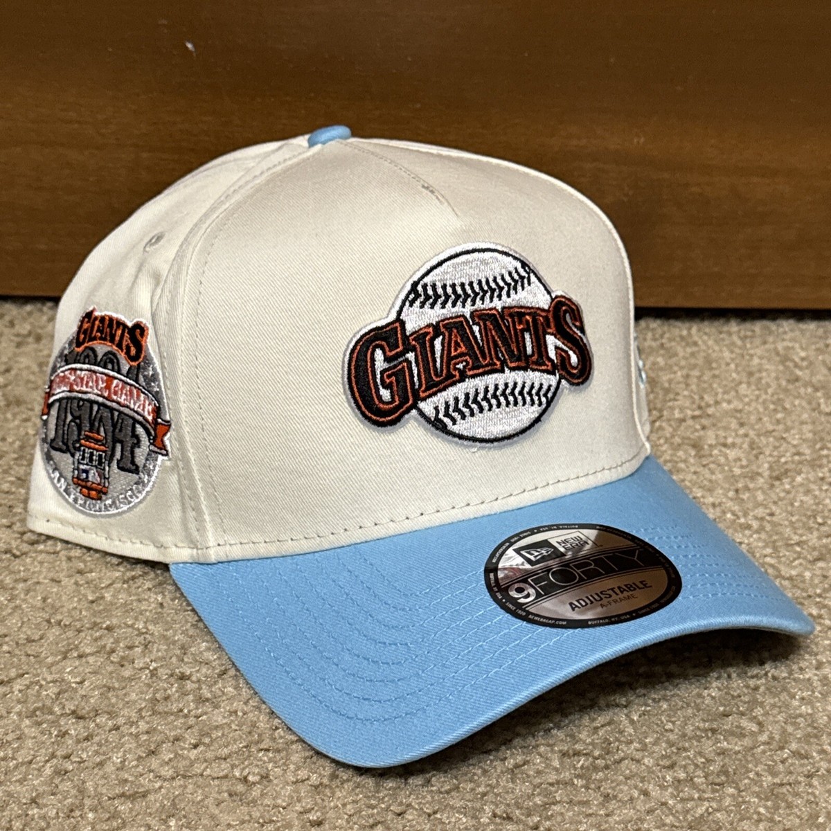 【海外限定】New Era 9FORTY A-frame MLB San Francisco Giants Men's San Francisco Giants New Era Black A-Frame 9FORTY