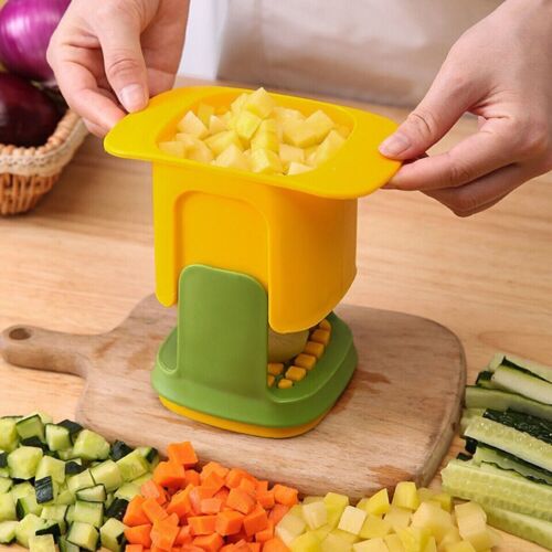 EXA 2in1 Vegetable Chopper Dicing Slitting Potato Onion Cutter Slicer Multifunct - Picture 9 of 24