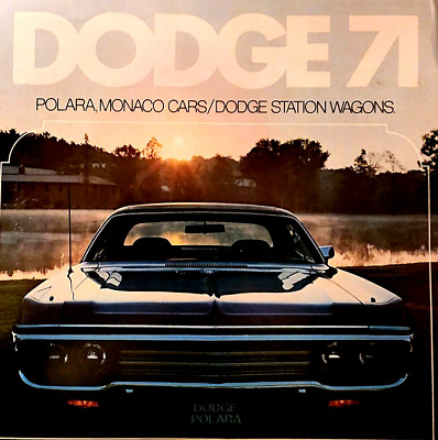 Original 1971 DODGE SALES BROCHURE POLARA MONACO CARS STATION