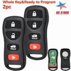 2 Keyless Remote Car Key Fob For Nissan Sentra Versa Quest FCC ID KBRASTU15