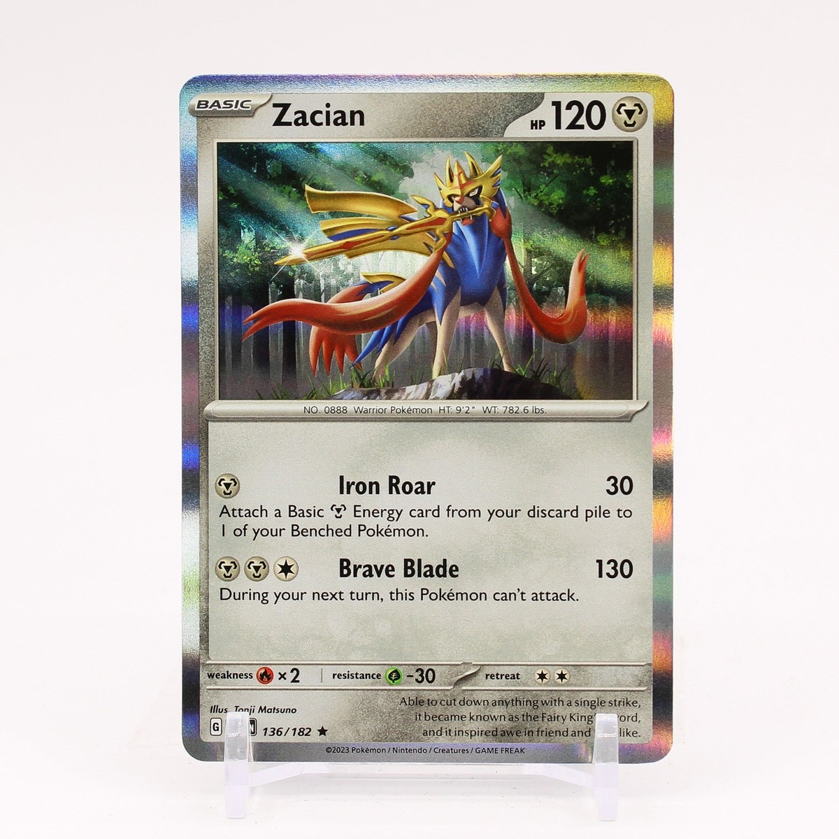 Zacian - 136/182 Paradox Rift Holo Rare Pokemon - NM/MINT | eBay Zacian - 136/182 Paradox Rift Holo Rare Pokemon - NM/MINT | eBay