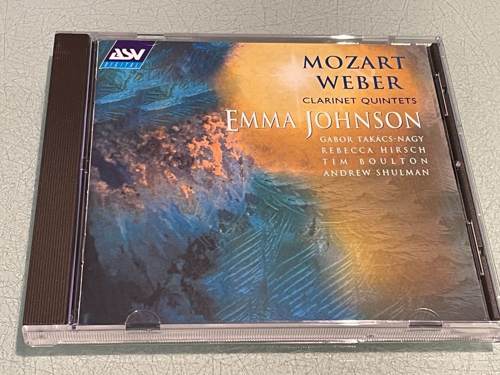 Mozart &Weber - Clarinet Quintets - Emma Johnson - CD Album - 2000 ASV - NEW