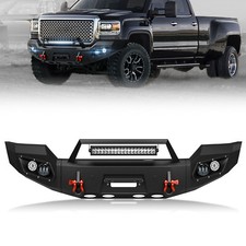 Front Bumper With Sensor Holes For 2015-2019 Gmc Sierra 2500 3500 Hd Off-road